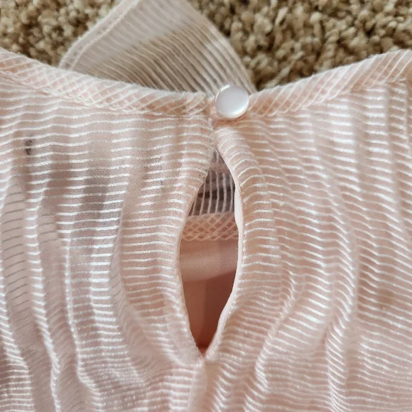 Zunie girls sheer overlay shift dress Size 6x Color pastel pink - Picture 5 of 6